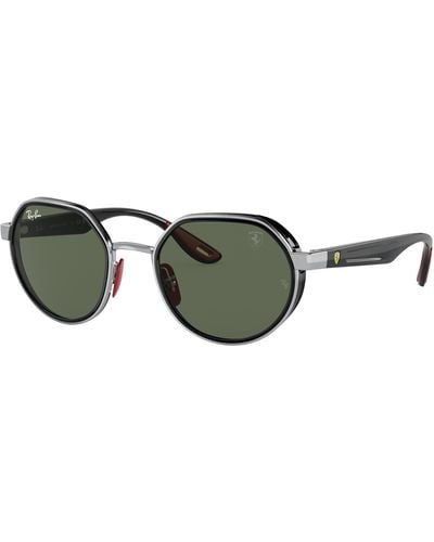 Ray-Ban Rb3703m Scuderia Ferrari Collection Sunglasses Black Frame Gray Lenses 51-21