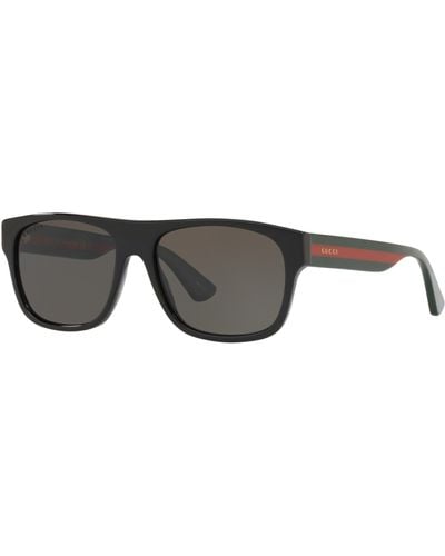 Gucci gg0003sn Square-frame Acetate Sunglasses - Black