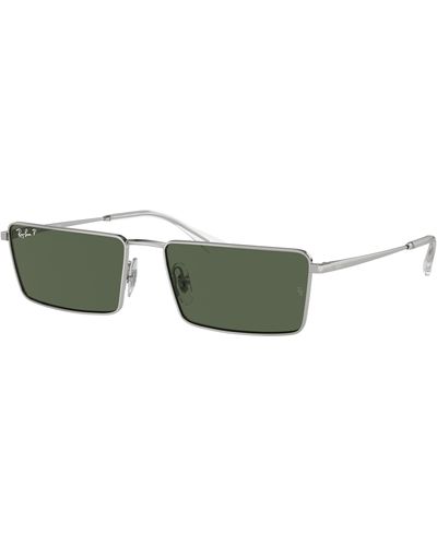 Ray-Ban Emy bio-based gafas de sol montura verde lentes polarizados