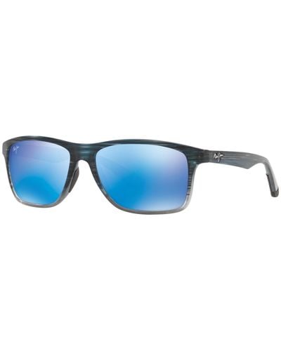 Maui Jim Beaches Aviator Sunglasses - Blue Lenses With Blue Frame -  Universal Fit : Target
