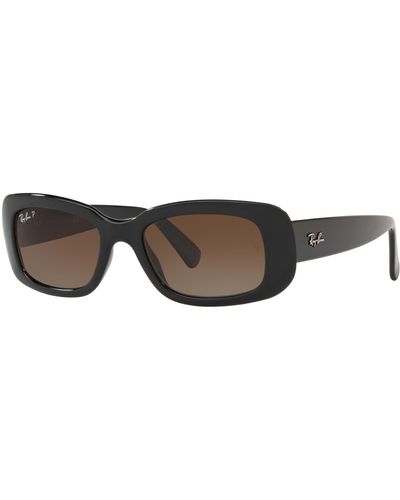Ray-Ban Rb4122 Square Sunglasses - Black