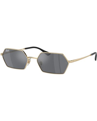 Ray-Ban Yevi bio-based lunettes de soleil monture verres gris - Noir