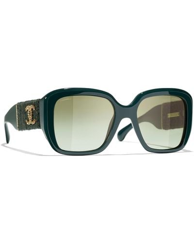 Chanel Sunglass Square Sunglasses Ch5512 - Green