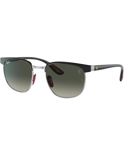 Ray-Ban Rb3698m Scuderia Ferrari Collection Sunglasses Frame Green Lenses - Black