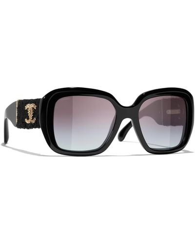 Chanel Sunglass Square Sunglasses CH5512 - Schwarz