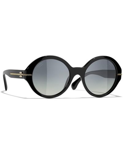 Chanel Sunglass Round Sunglasses CH5511 - Schwarz