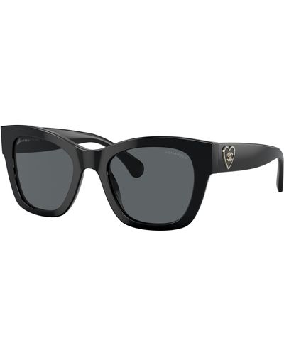 Chanel Sunglass Square Sunglasses Ch5478 - Black