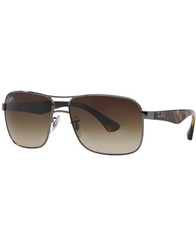 Ray-Ban RB3516 Lunettes de soleil Monture Écaille de tortue Verres Marron 59-15 - Noir