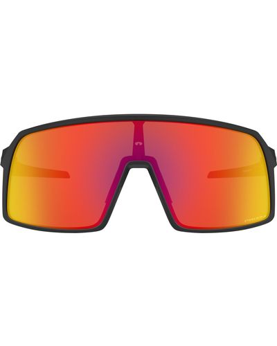 Flak® 2.0 (Low Bridge Fit) Prizm Ruby Lenses, Black Camo Frame Sunglasses