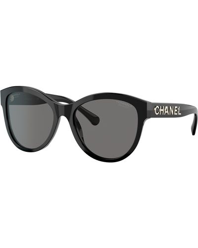 Chanel Sunglass Butterfly Sunglasses CH5458 - Noir