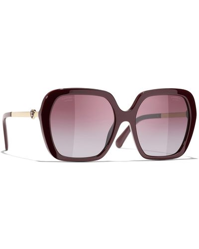 Chanel Sunglass Square Sunglasses Ch5521 - Black