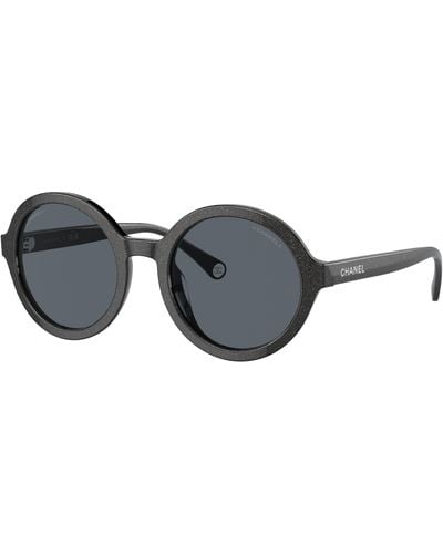 Chanel Sunglass Round Sunglasses CH5522U - Schwarz
