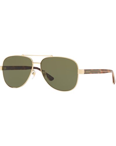 Gucci GG0528S 009 Sunglasses - Green