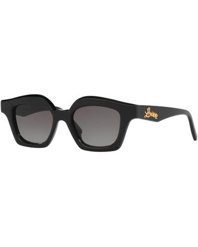 Loewe Gradient Cat-eye Frame Acetate Sunglasses - Black