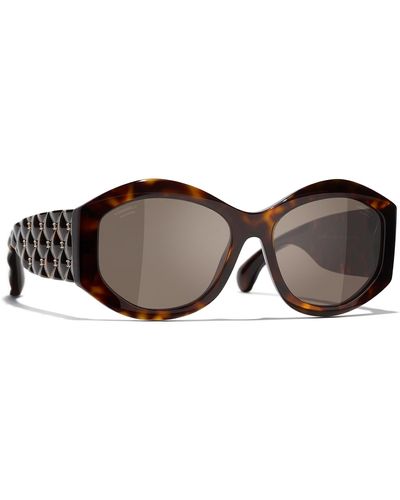 Chanel Sunglass Oval Sunglasses CH5486 - Schwarz