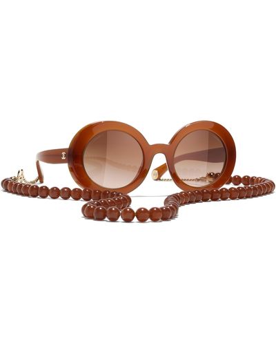 Chanel Sunglass Round Sunglasses Ch5489 - Black