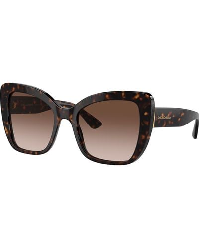 Dolce & Gabbana Cat-eye Sunglasses, Sunglasses, Grey Lenses - Black