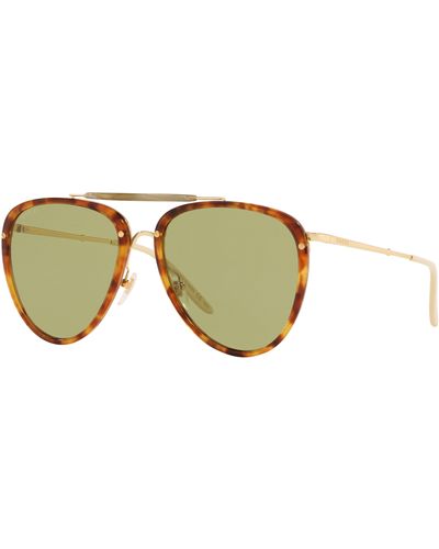 Gucci Tortoiseshell Aviator-style Sunglasses - Brown