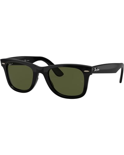 Ray-Ban Wayfarer ease lunettes de soleil monture verres vert - Noir