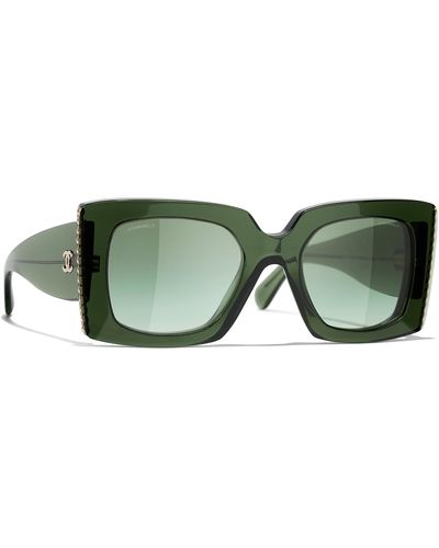 Chanel Sunglass Square Sunglasses CH5480H - Vert