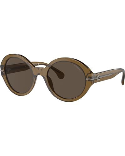 Chanel Sunglass Round Sunglasses CH5511 - Noir