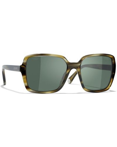 Chanel Sunglass Square Sunglasses CH5505 - Grün