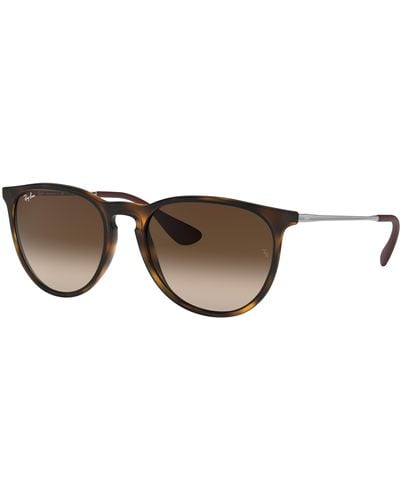 Ray-Ban Erika classic gafas de sol montura brown lentes polarizados - Negro