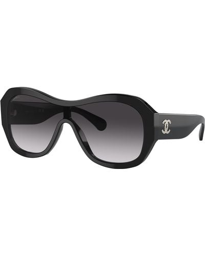 Chanel Sunglass Shield Sunglasses CH5497B - Noir