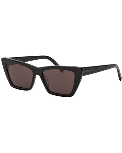 Saint Laurent Sl276 Mica Cat Eye Sunglasses - Black