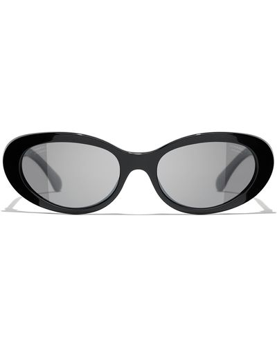 Chanel Sunglass Oval Sunglasses CH5515 - Schwarz