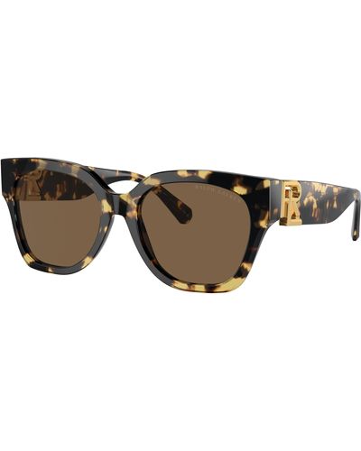 Ralph Lauren Sunglass Rl8221 The Overszed Ricky - Black