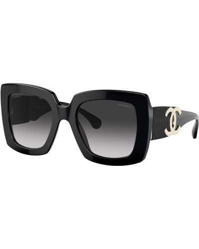 Chanel Sunglass Square Sunglasses CH5474Q - Noir