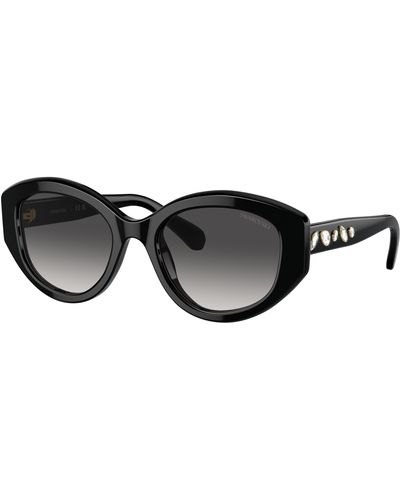 Swarovski Sk6005 Sunglasses - Black