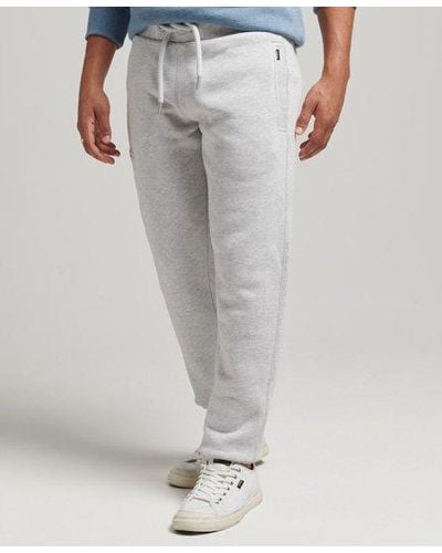 Superdry Organic Cotton Vintage Logo Embroidered sweatpants - Gray