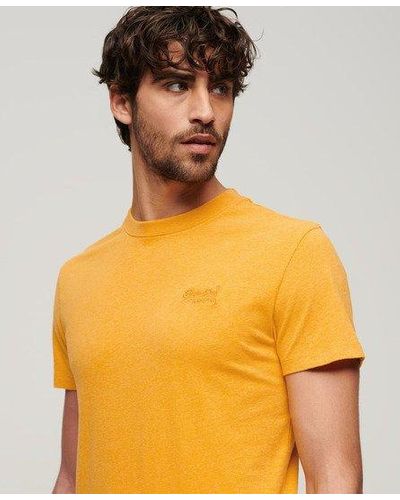 Superdry Organic Cotton Essential Logo T-shirt - Yellow