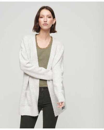 Superdry Essential Supersoft Cardigan - Natural