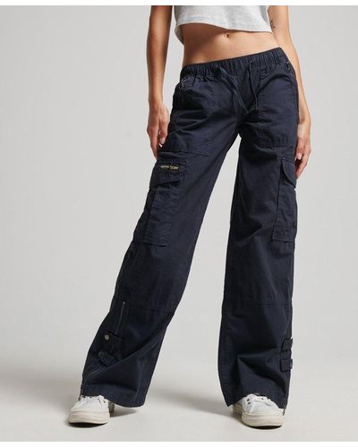 Blue Cargo pants for Women | Lyst