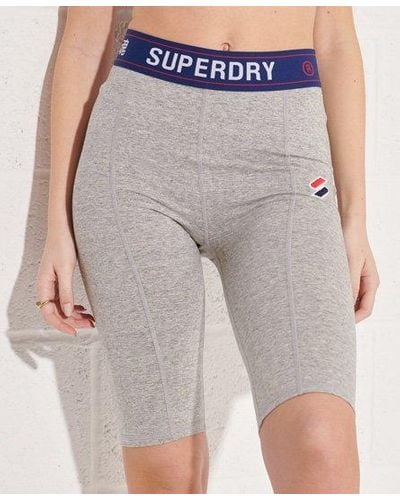 Superdry Sportstyle Essential Cycling Shorts - Gray