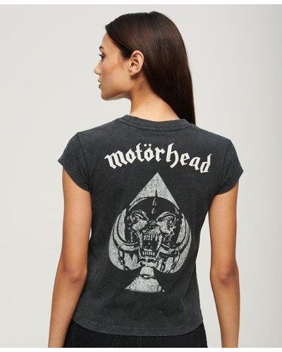 Superdry Motörhead X Cap Sleeve Band T-shirt - Black
