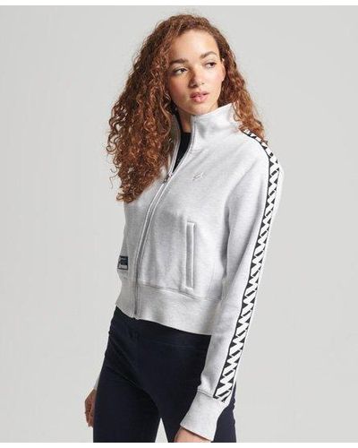 Superdry Code Tape Track Top - Gray
