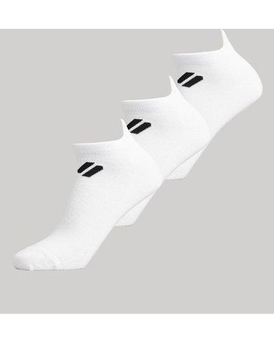 Superdry Sport Coolmax Ankle Socks - White