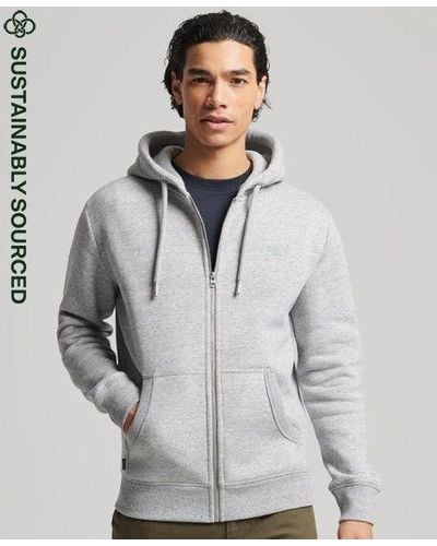 Superdry Organic Cotton Vintage Logo Embroidered Zip Hoodie - Multicolour