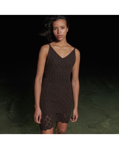 Superdry Crochet Cami Mini Dress - Black
