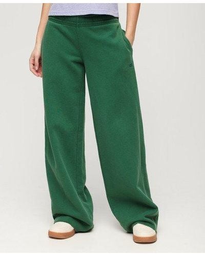 Superdry Aux s pantalon de survêtement droit délavé - Vert