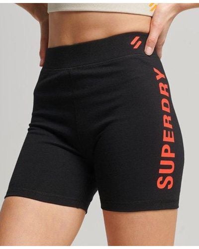 Superdry Code Core Sport Cycle Shorts - Black