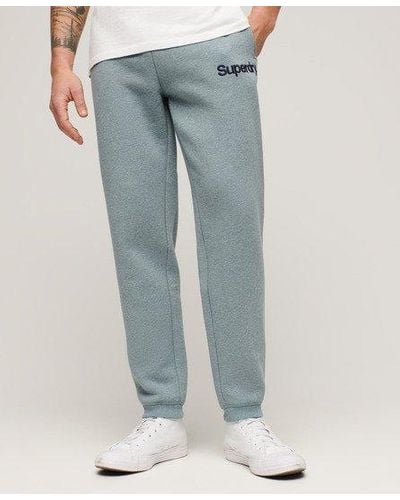 Superdry Classic Embroidered Core Logo Wash joggers - Blue