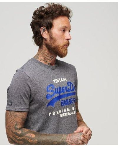 Superdry Classic Vintage Logo Heritage T-shirt - Gray