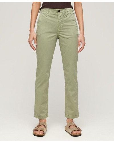 Superdry Mid Rise Chino - Green