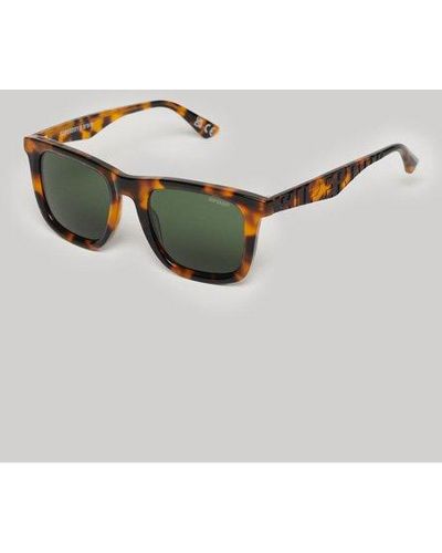 Superdry Classic Tortoiseshell Print Sdr Trailsman Sunglasses - Metallic