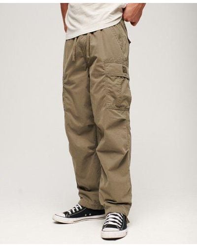 Superdry Organic Cotton Core Cargo Pants in Grey for Men